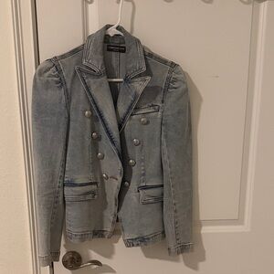 Generation Love Blue Denim Jacket with Silver Buttons